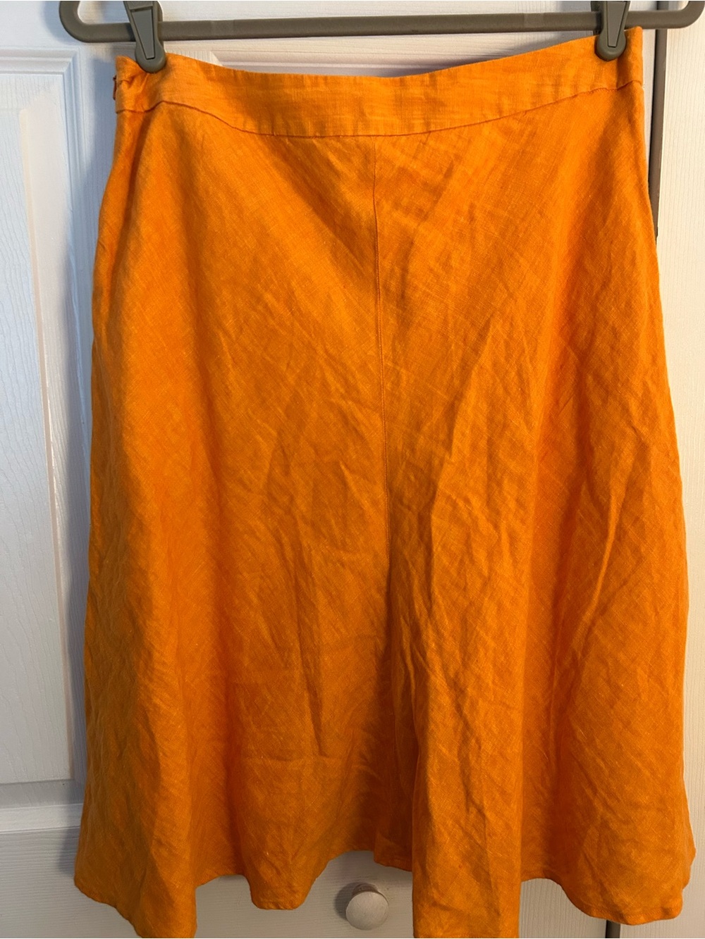 Banana Republic Orange Linen A-Line Skirt - Picture 4 of 4
